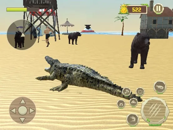 Captures d'écran de Crocodile Attack Animal Games iPad 