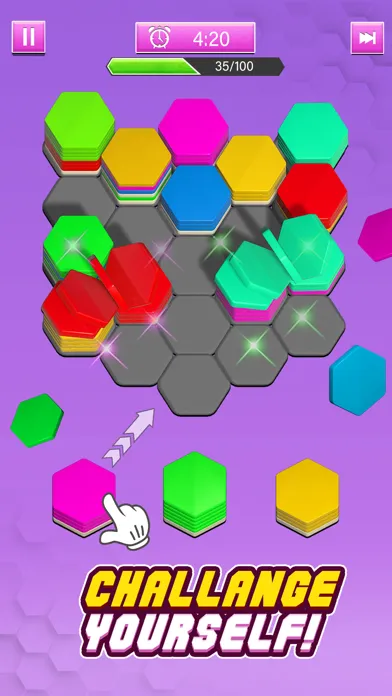 Capturas de pantalla de Hexa Sort Puzzle Merge Games