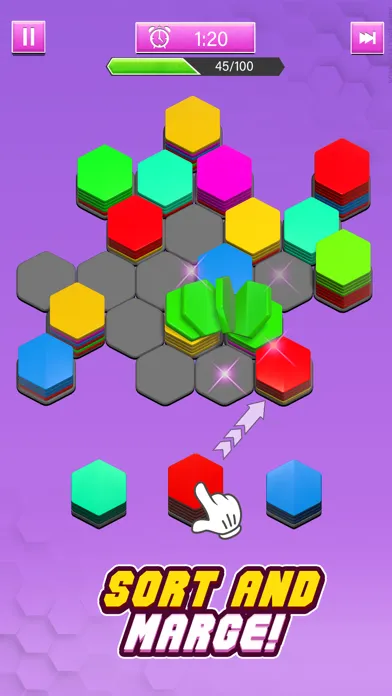 Capturas de pantalla de Hexa Sort Puzzle Merge Games