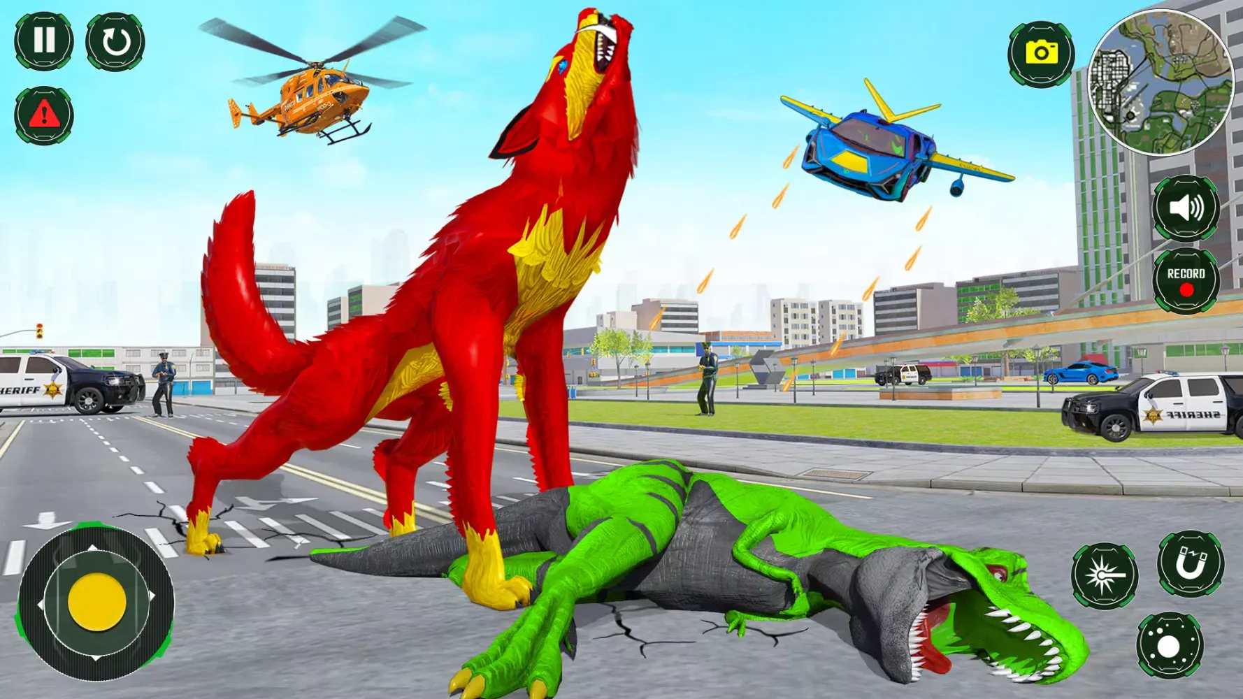 Wolf Robot Car Transform Game 스크린샷