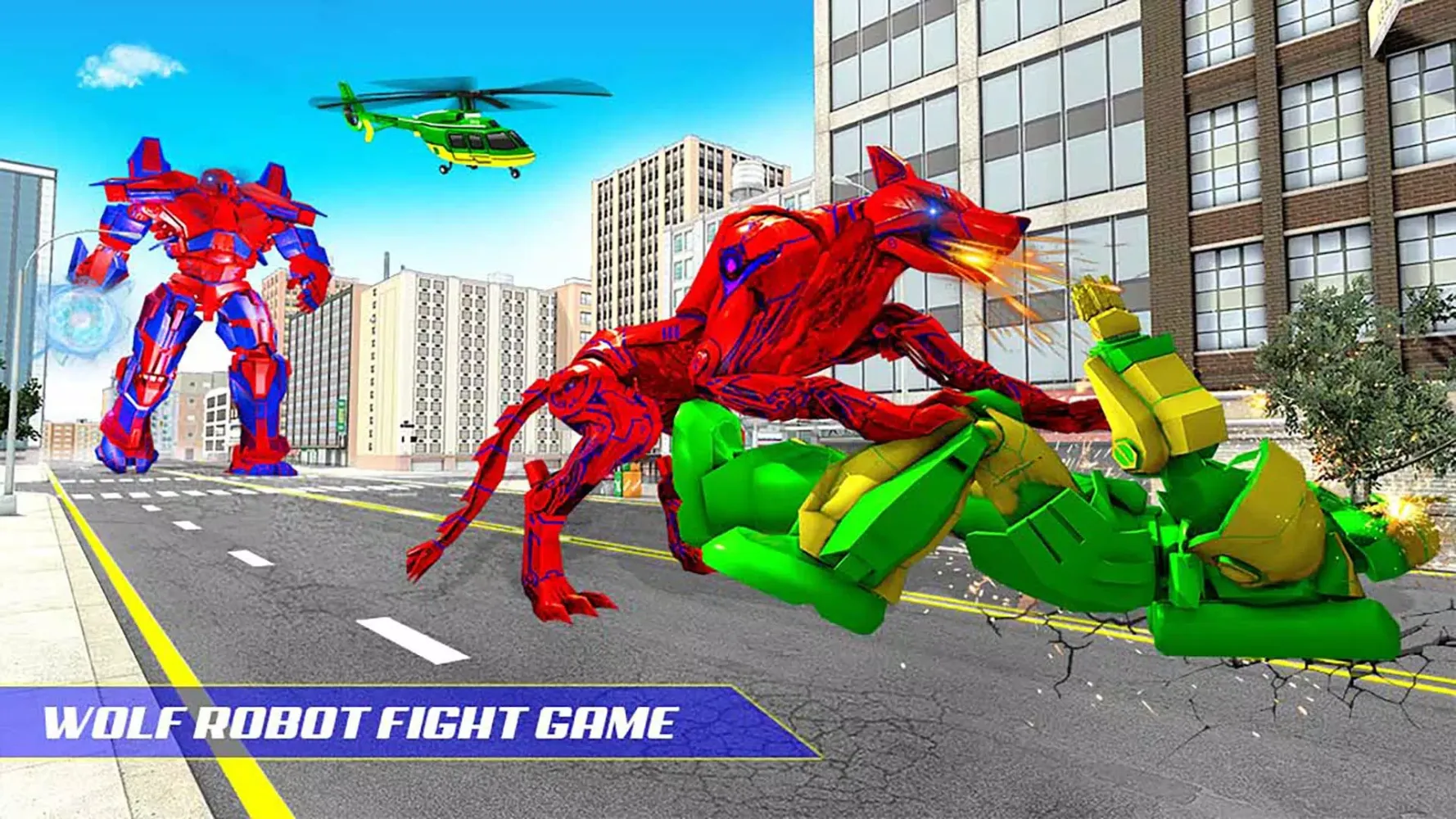 Wolf Robot Car Transform Game 스크린샷