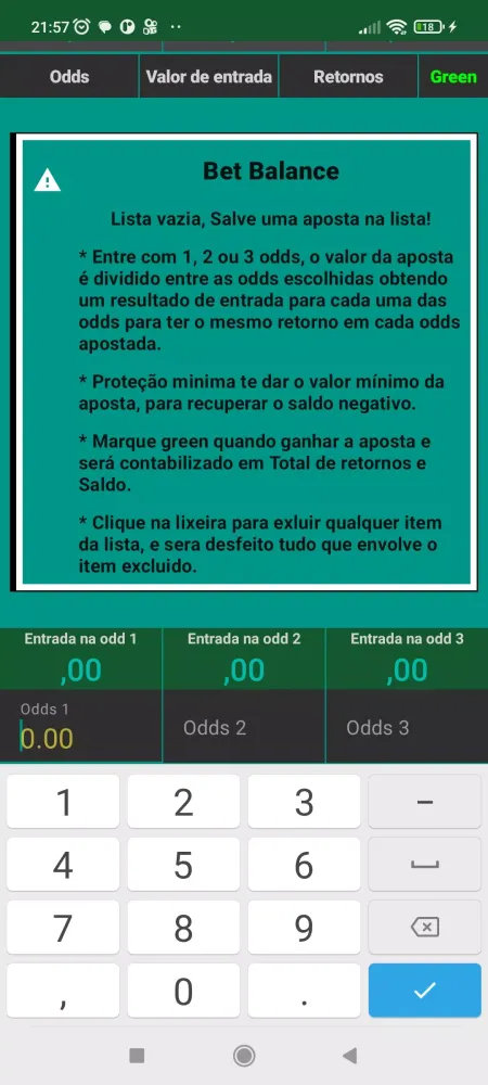 Bet Balance Screenshots