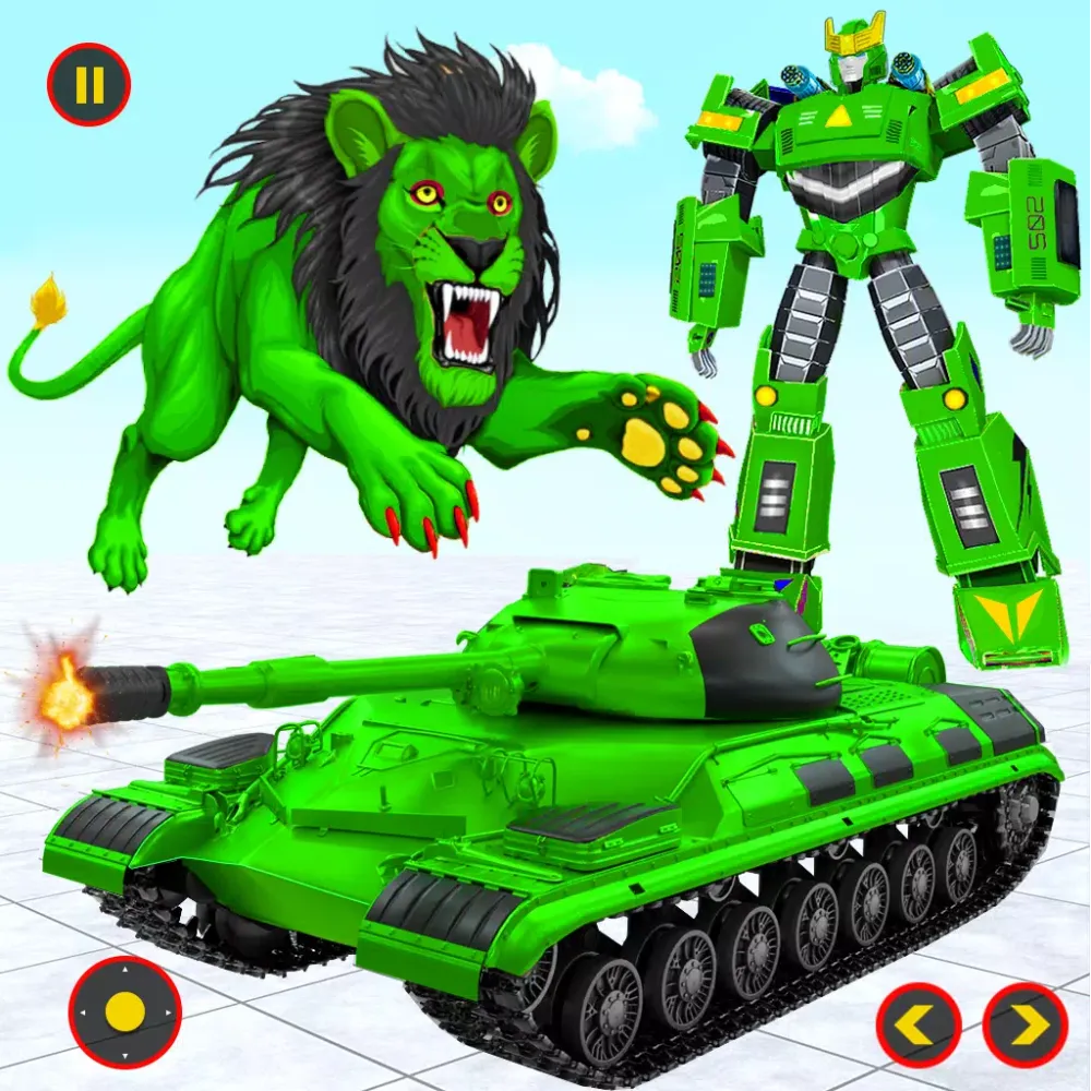 Zrzuty ekranu Army Tank Lion Robot