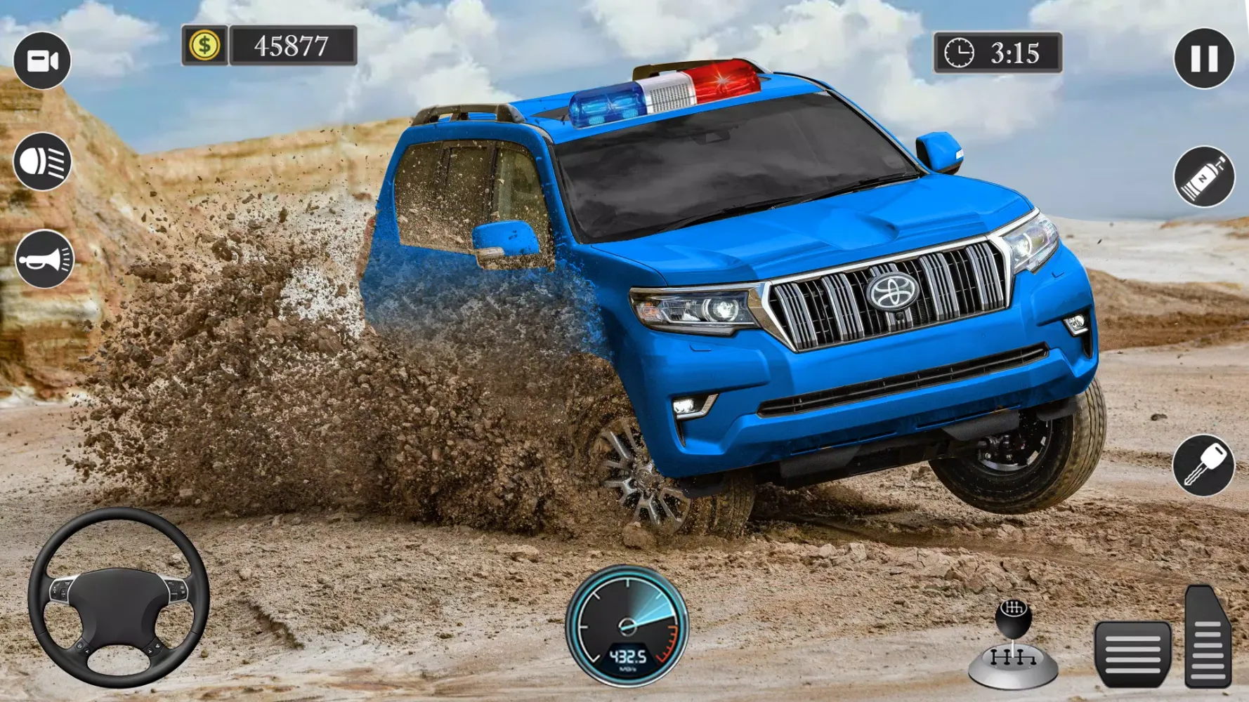 Flying Prado Car Robot Game Screenshots