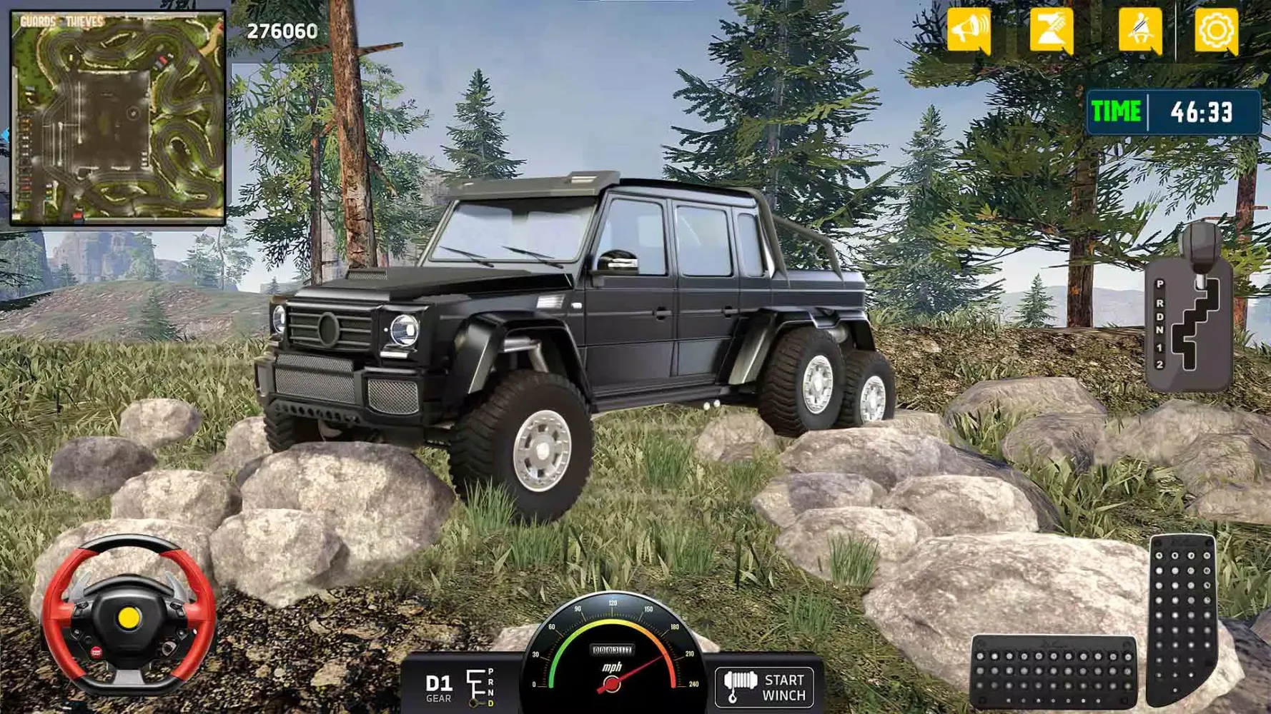 Flying Prado Car Robot Game Screenshots