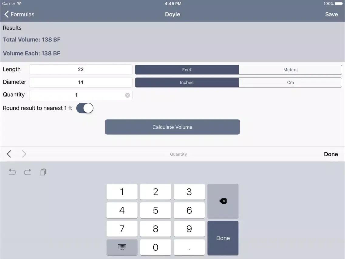 Log Scaling Assistant iPad 应用截图
