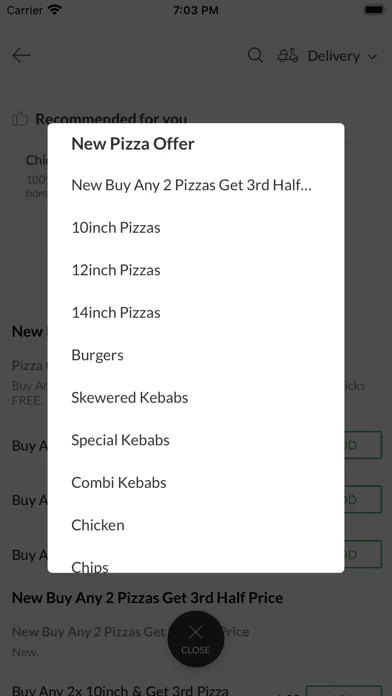 Capturas de tela do Newcastle Kebab House.