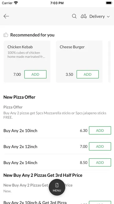 Capturas de tela do Newcastle Kebab House.