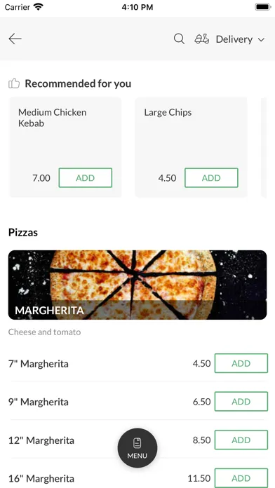 Tangkapan layar Werrington Pizza & Grill Stoke