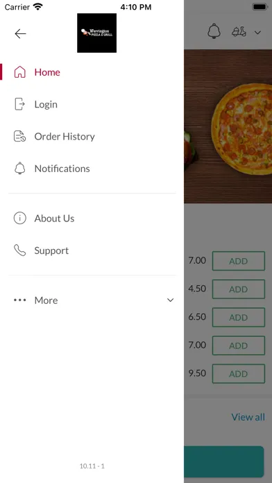 Tangkapan layar Werrington Pizza & Grill Stoke