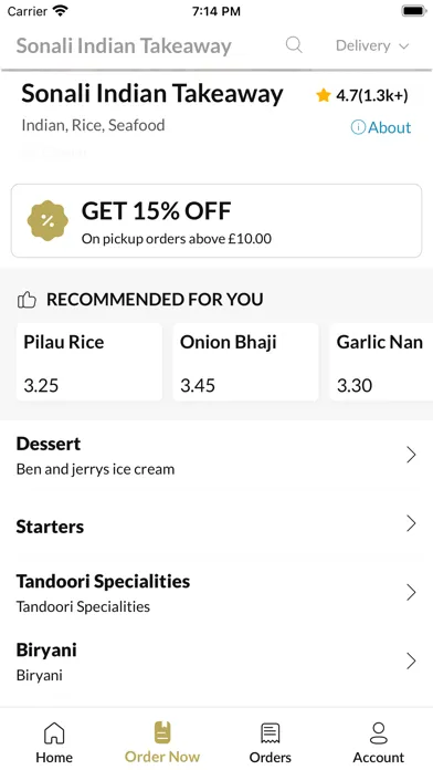 Zrzuty ekranu Sonali Indian Takeaway
