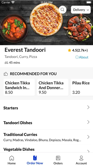 Tangkapan skrin Everest Tandoori Worksop
