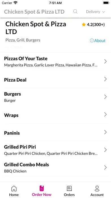Chicken Spot & Pizza LTD 스크린샷