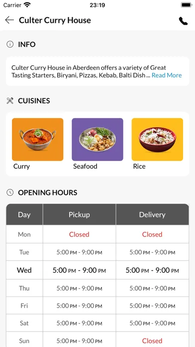 Capturas de pantalla de Culter Curry House Aberdeen