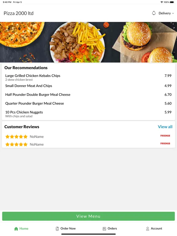 Ảnh chụp màn hình của Pizza 2000 ltd. iPad 