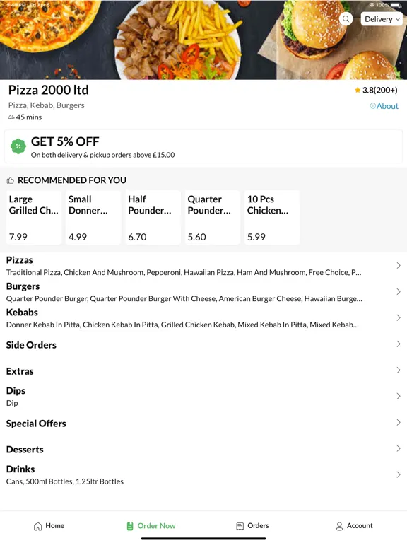 Ảnh chụp màn hình của Pizza 2000 ltd. iPad 