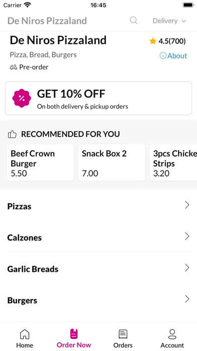 Zrzuty ekranu De Niros Pizzaland
