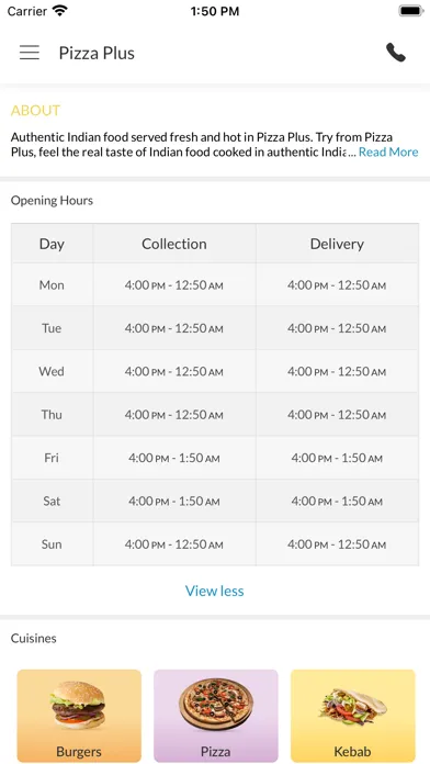 Pizza Plus Wellington Screenshots