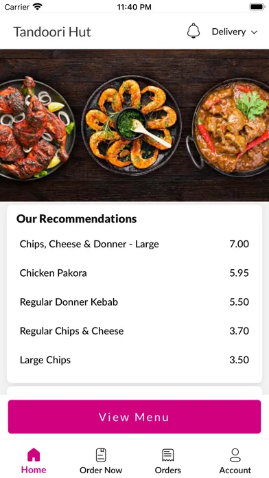 Ảnh chụp màn hình của Tandoori Hut Dundee