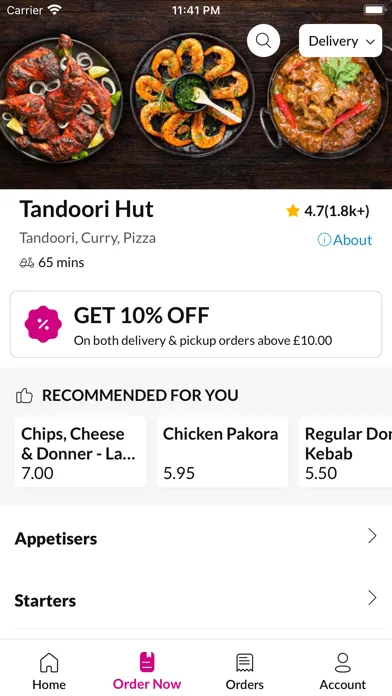 Ảnh chụp màn hình của Tandoori Hut Dundee