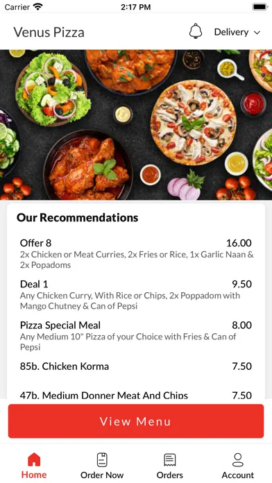Venus Pizza Hull سکرین شاٹس