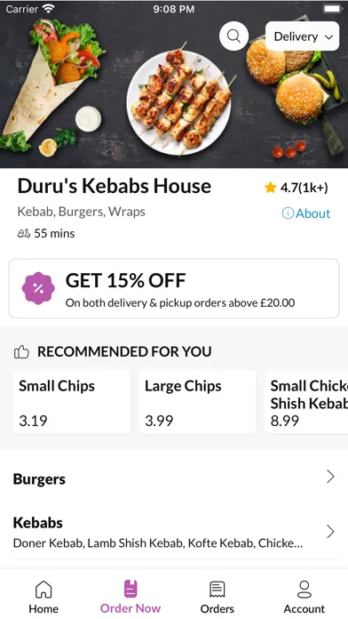 Captures d'écran de Duru's Kebabs House