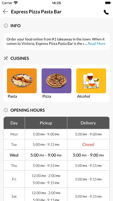 Скриншоты Express Pizza Pasta Bar