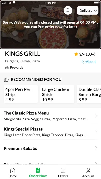 Ảnh chụp màn hình của Kings Grill