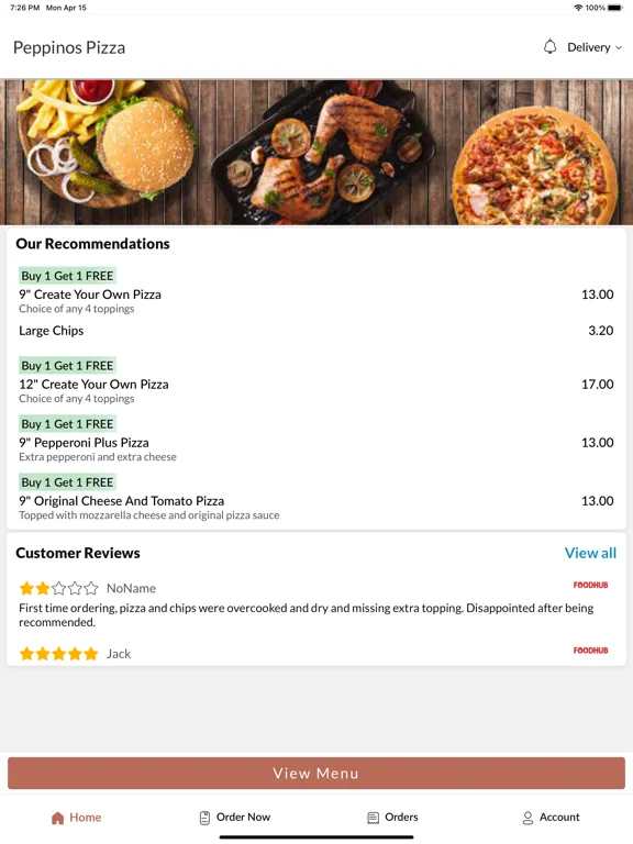 Скриншоты Peppino Pizza iPad 