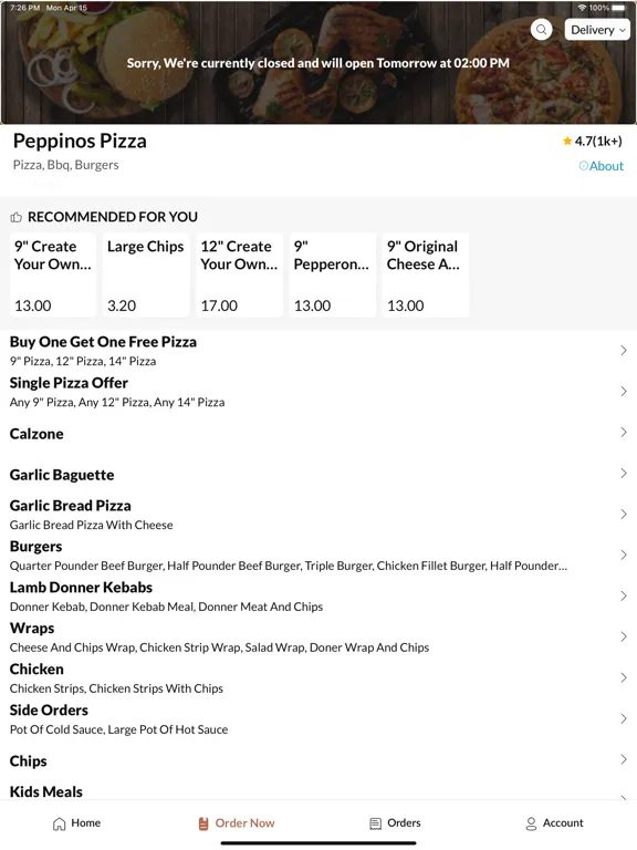 Скриншоты Peppino Pizza iPad 