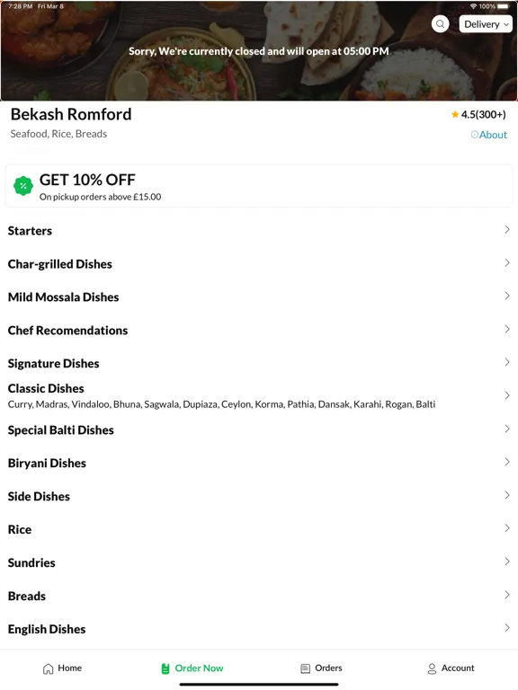 Ảnh chụp màn hình của Bekash Romford iPad 
