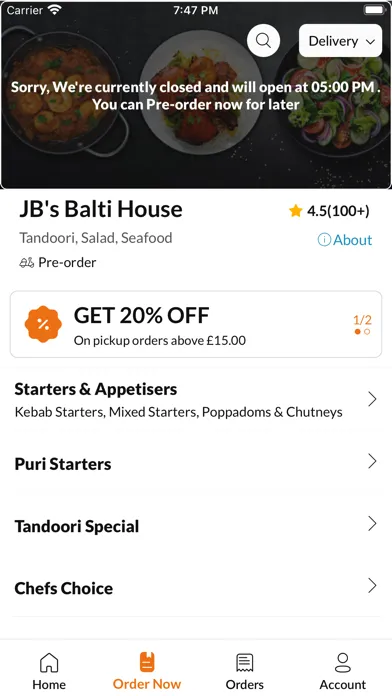 JB's Balti House应用截图