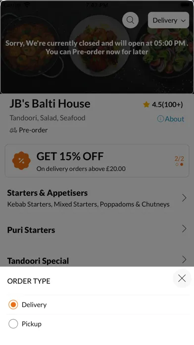 JB's Balti House应用截图