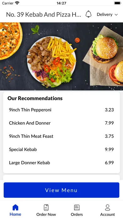 No. 39 Kebab And Pizza House سکرین شاٹس