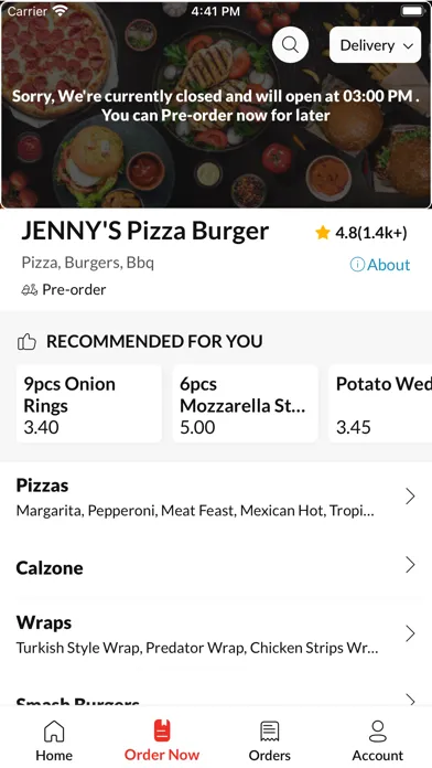 JENNYS Pizza Burger应用截图