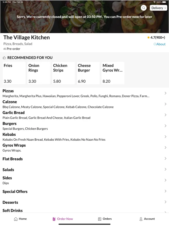 The Village Kitchen Bingham iPad  স্ক্রিনশট