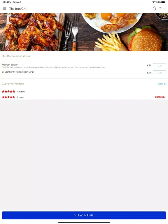 Скриншоты The Iron Grill iPad 