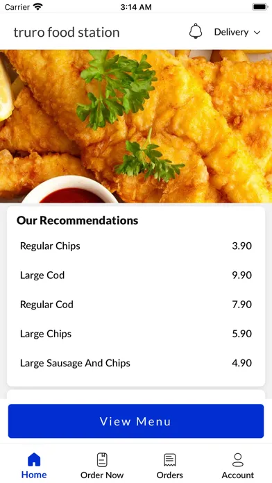 Ảnh chụp màn hình của truro food station