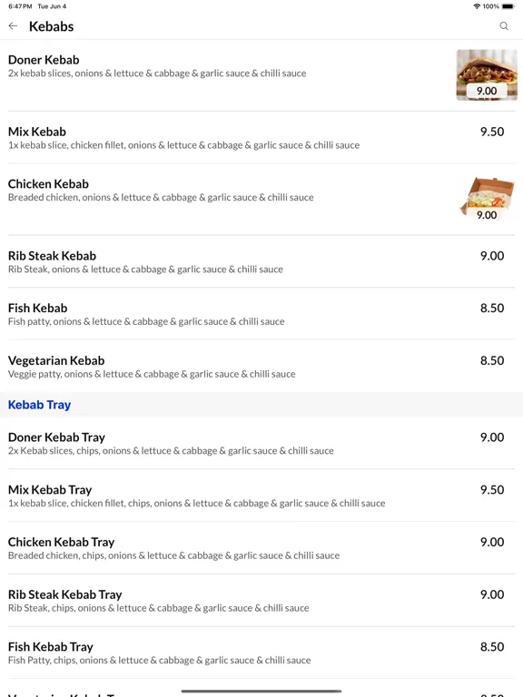 Zrzuty ekranu East End Takeaway iPad 