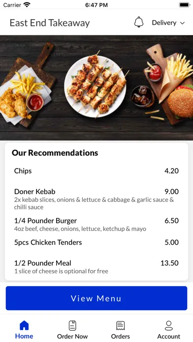 Zrzuty ekranu East End Takeaway