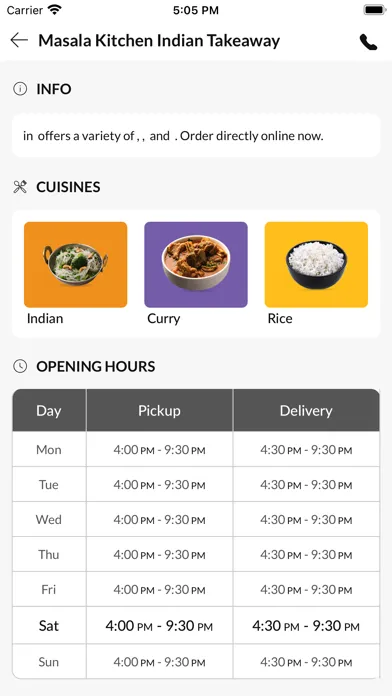 Screenshot di Masala Kitchen Indian Takeaway