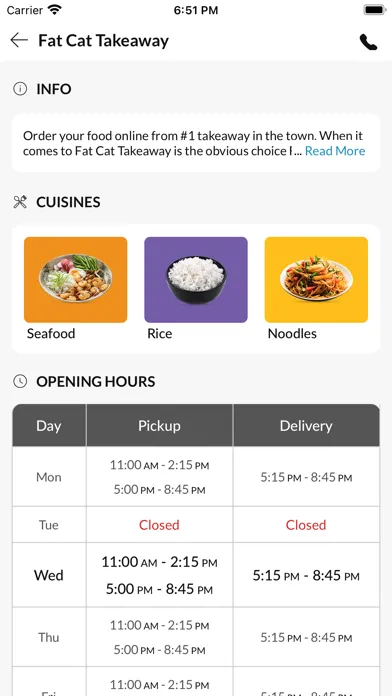Fat Cat Takeaway应用截图