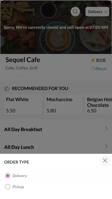 Capturas de pantalla de Sequel Cafe