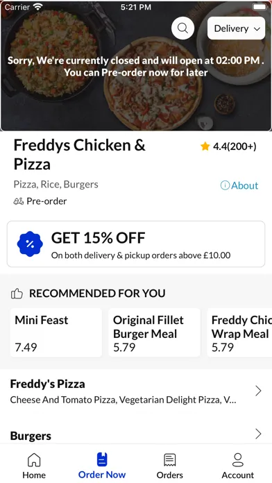 Captures d'écran de Freddy's Chicken & Pizza