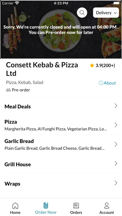ภาพหน้าจอของ Consett Kebab & Pizza Ltd