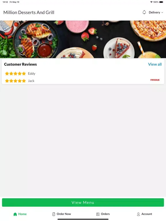 Capturas de tela do Million Desserts And Grill iPad 