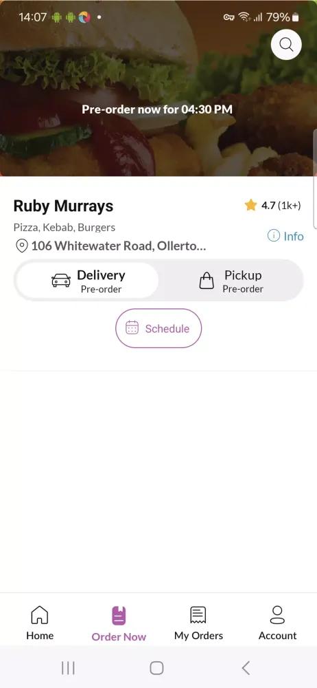 Tangkapan layar Ruby Murrays