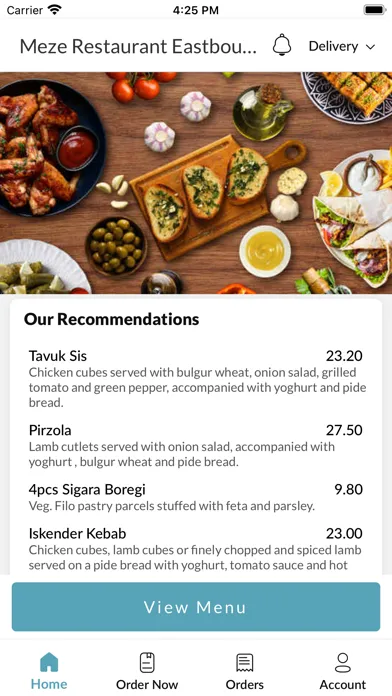 Скриншоты Meze Restaurant Eastbourne