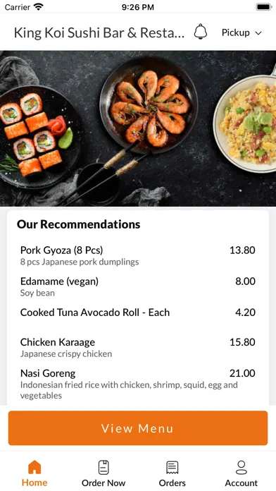 King Koi Sushi Bar  Restaurant স্ক্রিনশট