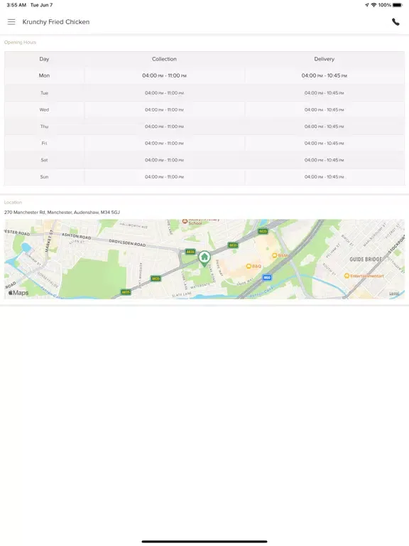 تصاویر Krunchy Fried ChickenAudenshaw iPad 